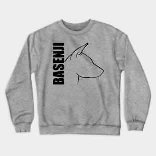 Proud Basenji profile dog lover Crewneck Sweatshirt